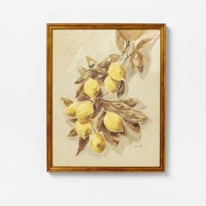 NWT Studio McGee Lemons vintage framed art❤️❤️❤️❤️